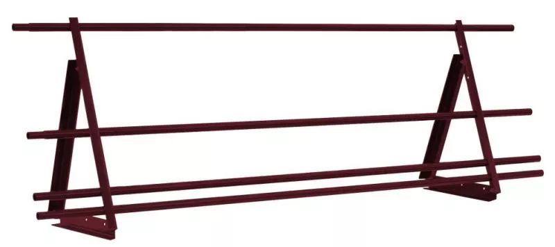 Ограждение кровельное со снегозадержателем Optima 0,65х2м RAL 3005 купить в санкт-петербурге