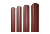 Штакетник Grand Line Slim Полукруглый фигурный 0,5 Satin RAL 3009 Оксидно-красный – Купить оптом и в розницу