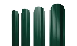 Штакетник Grand Line П-образный А фигурный 0,5 Quarzit RAL 6005 Зеленый мох. Артикул: Pobr_Krug_64