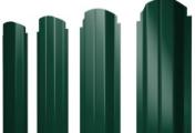 Штакетник Grand Line П-образный А фигурный 0,5 Quarzit RAL 6005 Зеленый мох – Купить оптом и в розницу