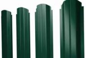 Штакетник Grand Line П-образный B фигурный 0,45 PE Double RAL 6005 Зеленый мох – Купить оптом и в розницу