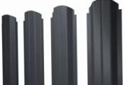 Штакетник Grand Line П-образный А фигурный 0,4 PE Double RAL 7024 Мокрый асфальт – Купить оптом и в розницу