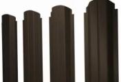 Штакетник Grand Line П-образный А фигурный 0,5 Quarzit Pro Matt RR 32 Темно-коричневый – Купить оптом и в розницу