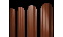 Штакетник Grand Line П-образный А фигурный 0,5 Quarzit Cuprum Steel Медь. Артикул: Pobr_Krug_63