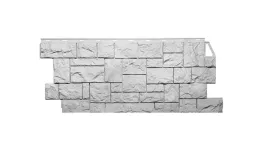 Фасадные панели FineBer Камень Дикий Мелованный белый. Артикул: FineBer02_2