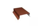 Парапетная крышка прямая 100мм 0,5 Satin Matt TX RAL 8004 терракота (3м) – Купить оптом и в розницу