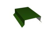 Парапетная крышка прямая 100мм 0,45 PE с пленкой RAL 6002 лиственно-зеленый (2,5м) – Купить оптом и в розницу
