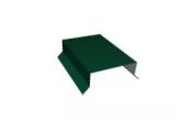 Парапетная крышка прямая 100мм 0,5 Satin с пленкой RAL 6005 зеленый мох (2м) – Купить оптом и в розницу