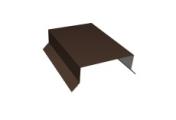 Парапетная крышка прямая 100мм 0,5 Velur X RAL 8017 шоколад (2,5м) – Купить оптом и в розницу