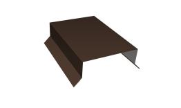 Парапетная крышка прямая 100мм 0,5 Satin Matt TX RAL 8017 шоколад (2м). Цена: 1.520 руб. Артикул: 35699