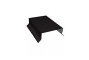 Парапетная крышка прямая 125мм 0,5 GreenCoat Pural BT, matt RR 33 черный (RAL 9004 сигнальный черный) (3м) – Купить оптом и в розницу
