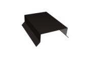 Парапетная крышка прямая 100мм 0,5 Rooftop Бархат RAL 9005 черный (3м) – Купить оптом и в розницу