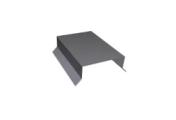 Парапетная крышка прямая 125мм 0,45 Drap TX RAL 7004 сигнальный серый (2,5м) – Купить оптом и в розницу