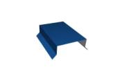 Парапетная крышка прямая 125мм 0,45 PE с пленкой RAL 5005 сигнальный синий (2,5м) – Купить оптом и в розницу