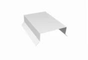 Парапетная крышка прямая 125мм 0,45 Drap TX RAL 9003 сигнальный белый (2м) – Купить оптом и в розницу