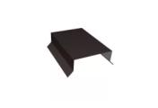 Парапетная крышка прямая 125мм 0,5 GreenCoat Pural BT, matt RR 32 темно-коричневый (RAL 8019 серо-коричневый) (2,5м) – Купить оптом и в розницу