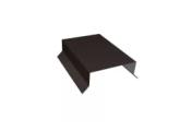 Парапетная крышка прямая 125мм 0,45 PE с пленкой NL805 серо-коричневый гефест (2м) – Купить оптом и в розницу