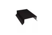 Парапетная крышка прямая 125мм 0,5 PurPro Matt 275 RAL 9005 черный (2,5м) – Купить оптом и в розницу