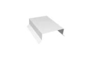 Парапетная крышка прямая 125мм 0,5 Satin с пленкой RAL 9003 сигнальный белый (2м) – Купить оптом и в розницу