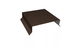 Парапетная крышка прямая 200мм 0,5 Satin Matt TX RAL 8017 шоколад (3м). Цена: 3.759 руб. Артикул: 36064