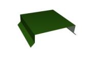 Парапетная крышка прямая 150мм 0,45 PE с пленкой RAL 6002 лиственно-зеленый (2,5м) – Купить оптом и в розницу