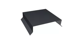 Парапетная крышка прямая 200мм 0,5 Satin Matt TX RAL 7024 мокрый асфальт (3м). Цена: 3.759 руб. Артикул: 36058