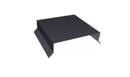 Парапетная крышка прямая 100мм 0,5 Satin Matt TX RAL 7024 мокрый асфальт (2м). Цена: 1.520 руб. Артикул: 35693