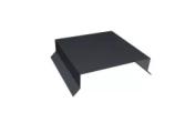 Парапетная крышка прямая 150мм 0,5 Satin Matt TX RAL 7024 мокрый асфальт (3м) – Купить оптом и в розницу