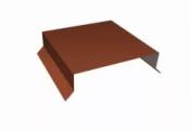 Парапетная крышка прямая 100мм 0,5 Satin с пленкой RAL 8004 терракота (2м) – Купить оптом и в розницу