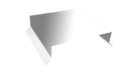 Парапетная крышка прямая 100мм 0,5 Satin с пленкой RAL 9006бело-алюминиевый (2м). Цена: 1.181 руб. Артикул: 35726