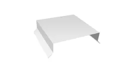 Парапетная крышка прямая 150мм 0,5 Satin с пленкой RAL 9003 сигнальный белый (3м). Цена: 2.420 руб. Артикул: 35975
