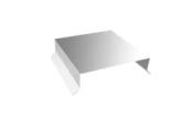 Парапетная крышка прямая 125мм 0,45 Zn (2,5м) – Купить оптом и в розницу