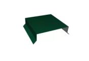 Парапетная крышка прямая 150мм 0,5 Satin с пленкой RAL 6005 зеленый мох (2,5м) – Купить оптом и в розницу
