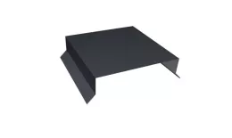 Парапетная крышка прямая 150мм 0,5 Satin с пленкой RAL 7024 мокрый асфальт (2м). Цена: 1.613 руб. Артикул: 35973