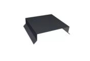 Парапетная крышка прямая 150мм 0,5 Satin с пленкой RAL 7024 мокрый асфальт (3м) – Купить оптом и в розницу