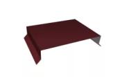 Парапетная крышка прямая 250мм 0,5 Satin Matt TX RAL 3005 красное вино (2м) – Купить оптом и в розницу