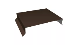 Парапетная крышка прямая 250мм 0,5 Satin Matt TX RAL 8017 шоколад (3м). Цена: 3.759 руб. Артикул: 36200