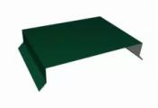 Парапетная крышка прямая 250мм 0,5 Satin Matt TX RAL 6005 зеленый мох (2м) – Купить оптом и в розницу