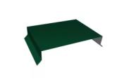 Парапетная крышка прямая 390мм 0,5 Satin Matt TX RAL 6005 зеленый мох (2м) – Купить оптом и в розницу