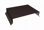 Парапетная крышка прямая 100мм 0,45 Drap-double TX RR 32 темно-коричневый (3м) – Купить оптом и в розницу