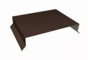 Парапетная крышка прямая 200мм 0,5 Satin Matt RAL 8017 шоколад (3м) – Купить оптом и в розницу