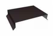 Парапетная крышка прямая 200мм 0,5 Satin Matt RR 32 темно-коричневый (2м) – Купить оптом и в розницу