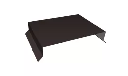 Парапетная крышка прямая 200мм 0,5 Satin Matt RR 32 темно-коричневый (3м). Цена: 3.759 руб. Артикул: 36052