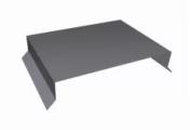 Парапетная крышка прямая 200мм 0,5 Satin с пленкой RAL 7004 сигнальный серый (3м) – Купить оптом и в розницу