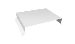 Парапетная крышка прямая 200мм 0,5 Satin с пленкой RAL 9003 сигнальный белый (3м). Цена: 3.206 руб. Артикул: 36082