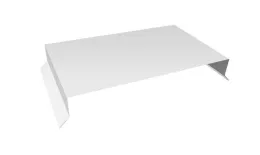 Парапетная крышка прямая 390мм 0,5 Satin с пленкой RAL 9003 сигнальный белый (2м). Цена: 3.186 руб. Артикул: 36344