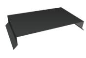 Парапетная крышка прямая 250мм 0,45 Drap ST RAL 7016 антрацитово-серый (3м) – Купить оптом и в розницу