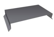 Парапетная крышка прямая 250мм 0,45 Drap TX RAL 7004 сигнальный серый (3м) – Купить оптом и в розницу
