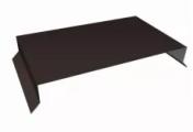Парапетная крышка прямая 250мм 0,5 Satin Matt RR 32 темно-коричневый (2м) – Купить оптом и в розницу