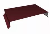 Парапетная крышка прямая 390мм 0,5 Satin Matt TX RAL 3005 красное вино (2м) – Купить оптом и в розницу